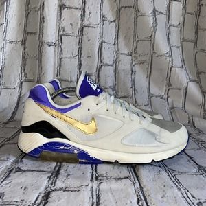 Nike Air Max 180 QS Summit White Metallic Gold Concord Purple 626960-175 US 12